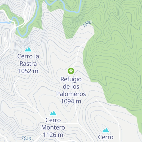 Map of Refugio de los Palomeros