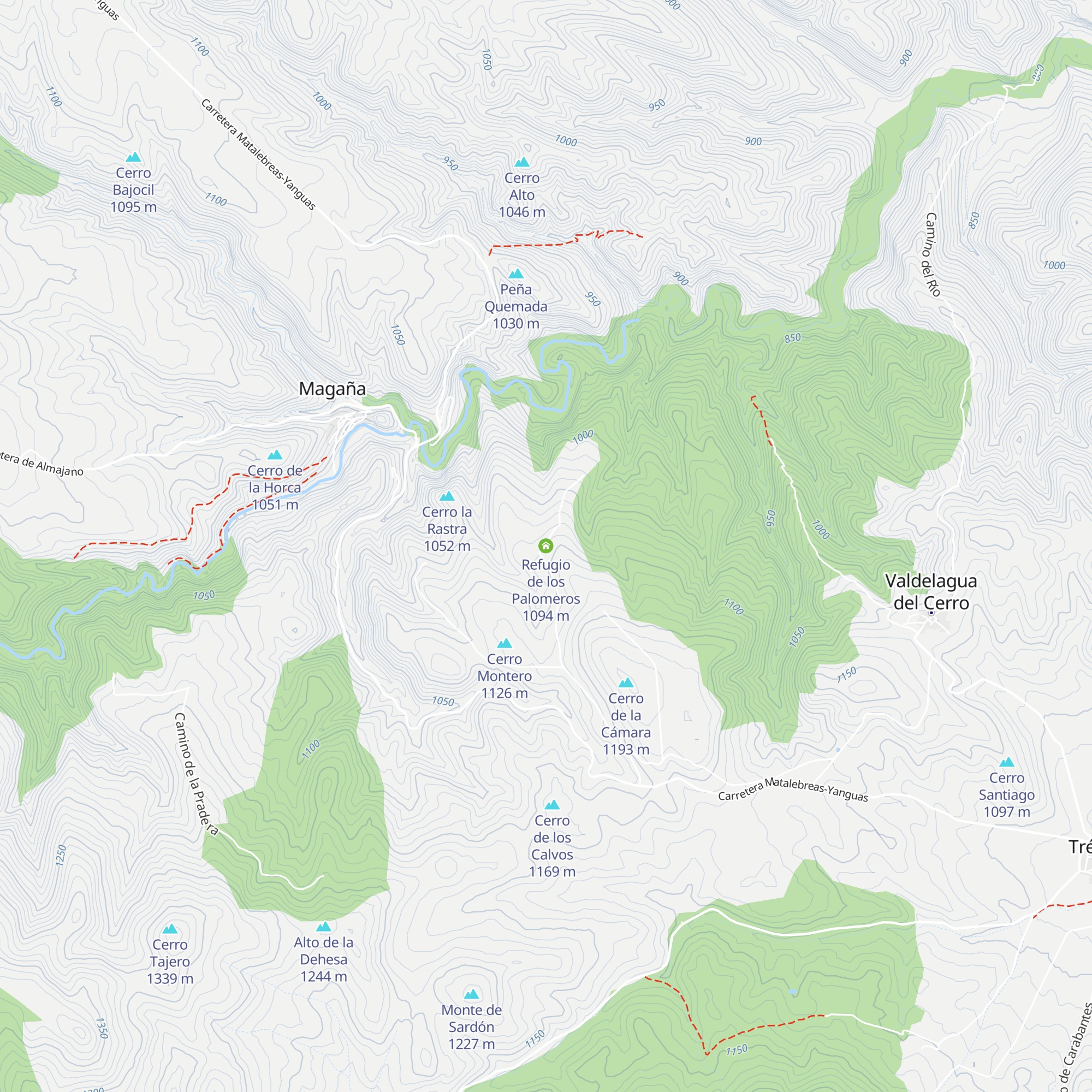 Refugio de los Palomeros map