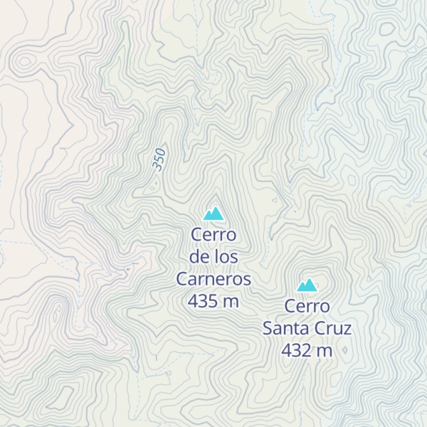 Map of Cerro de los Carneros