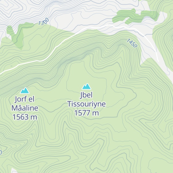 Map of Jbel Tissouriyne