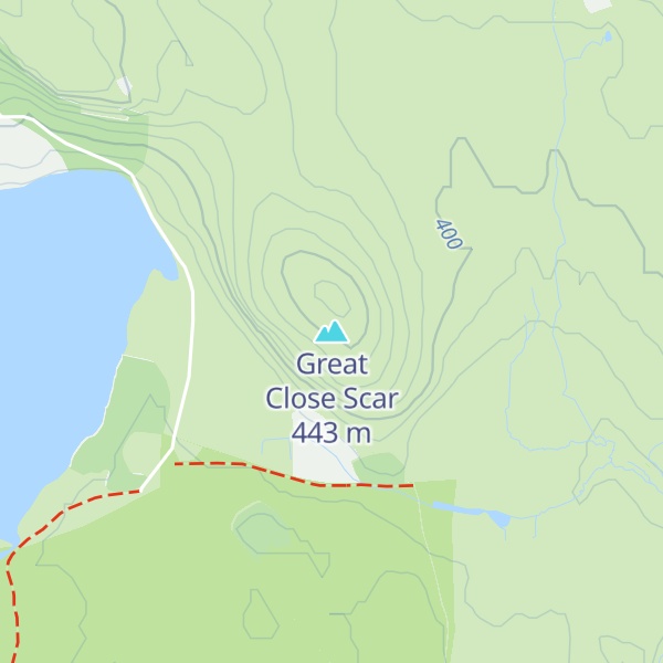 Map of Great Close Scar