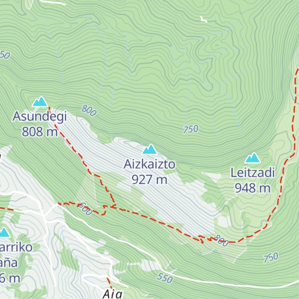 Map of Aizkaizto