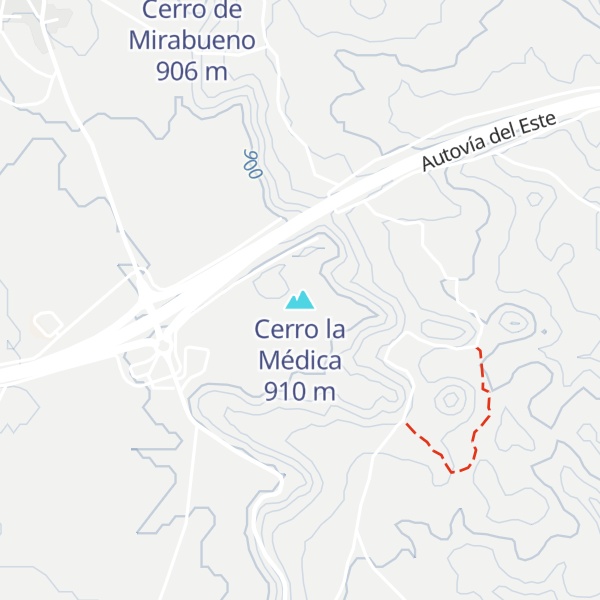 Map of Cerro la Médica