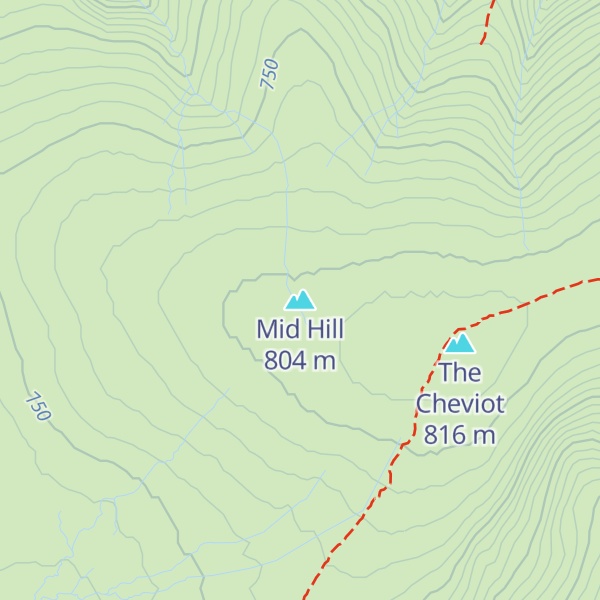 Map of Mid Hill