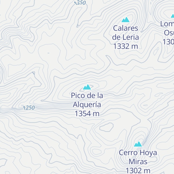 Map of Pico de la Alquería