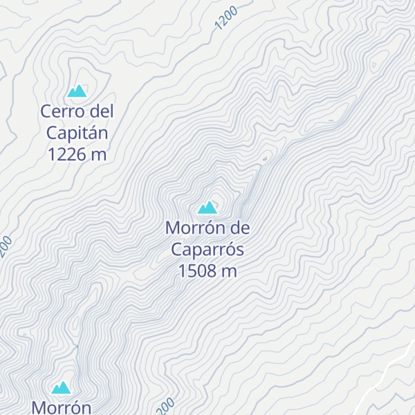 Map of Morrón de Caparrós