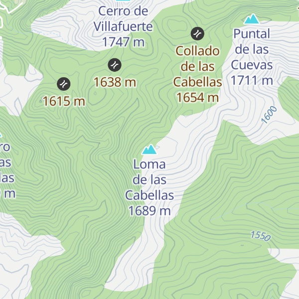 Map of Loma de las Cabellas