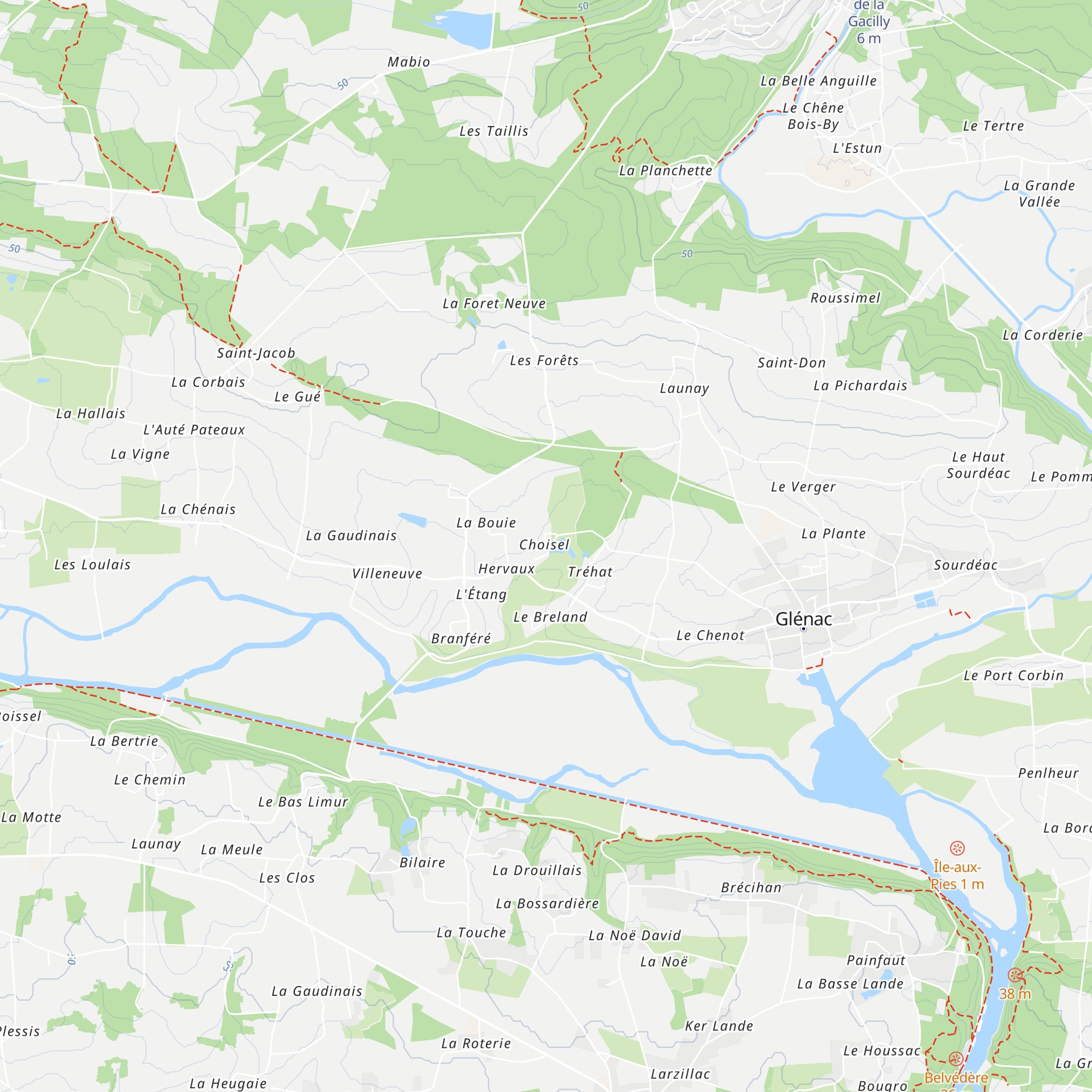 Gîte La Gantière map