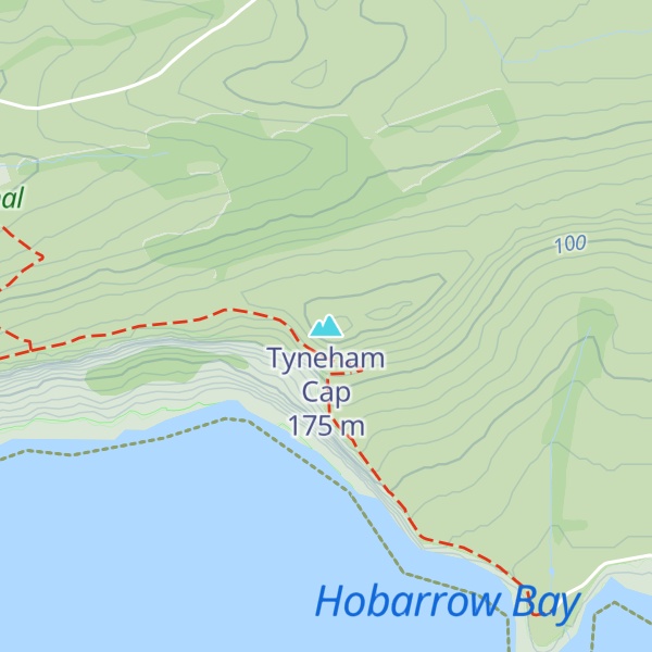 Map of Tyneham Cap