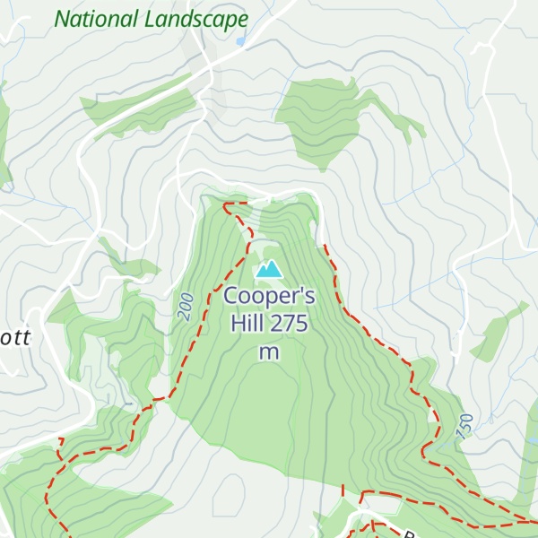 Map of Cooper's Hill