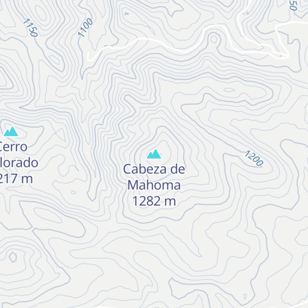 Map of Cabeza de Mahoma