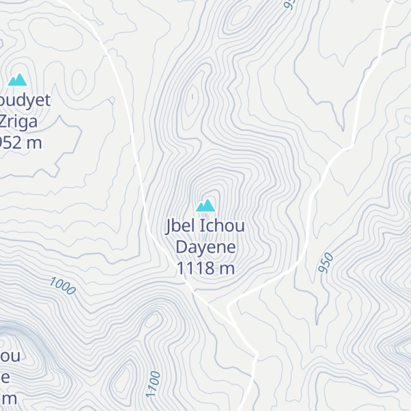 Map of Jbel Ichou Dayene