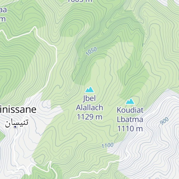 Map of Jbel Alallach