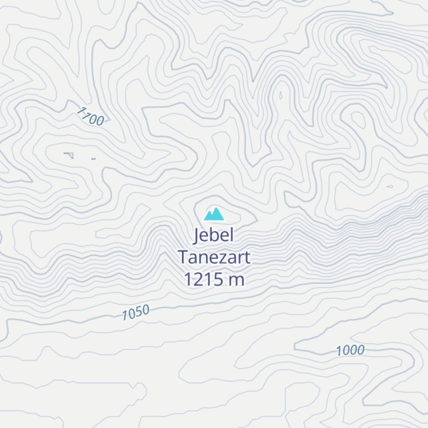 Map of Jebel Tanezart