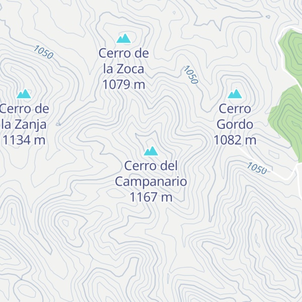 Map of Cerro del Campanario