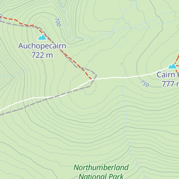 Map of Hangingstone Hill