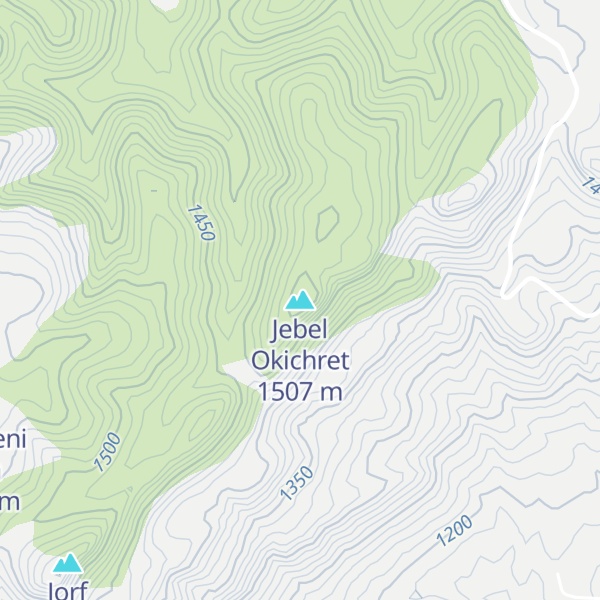 Map of Jebel Okichret