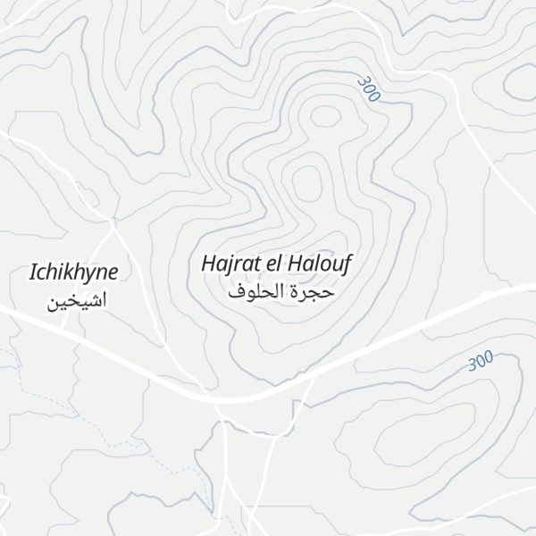 Map of Hajrat el Halouf