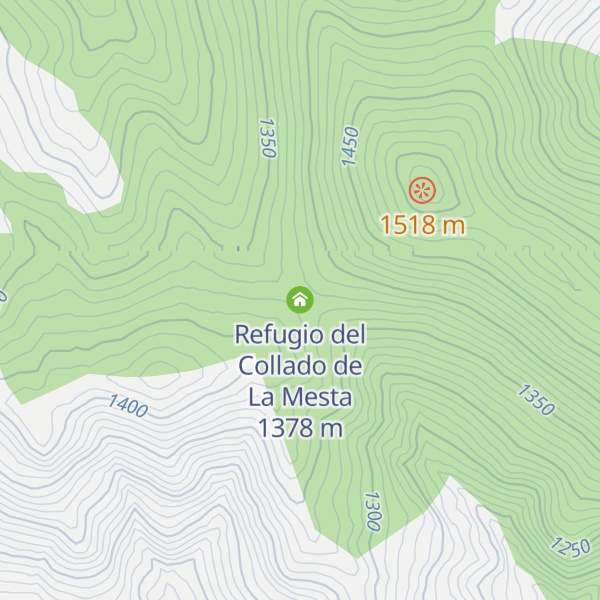 Map of Refugio del Collado de La Mesta