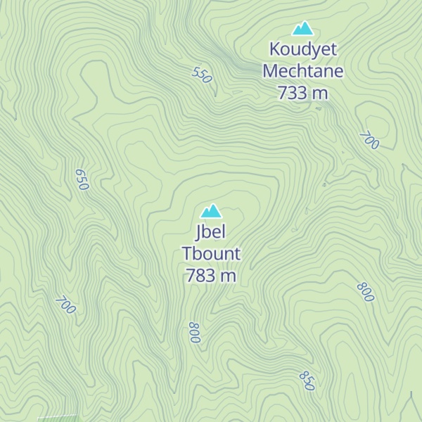 Map of Jbel Tbount