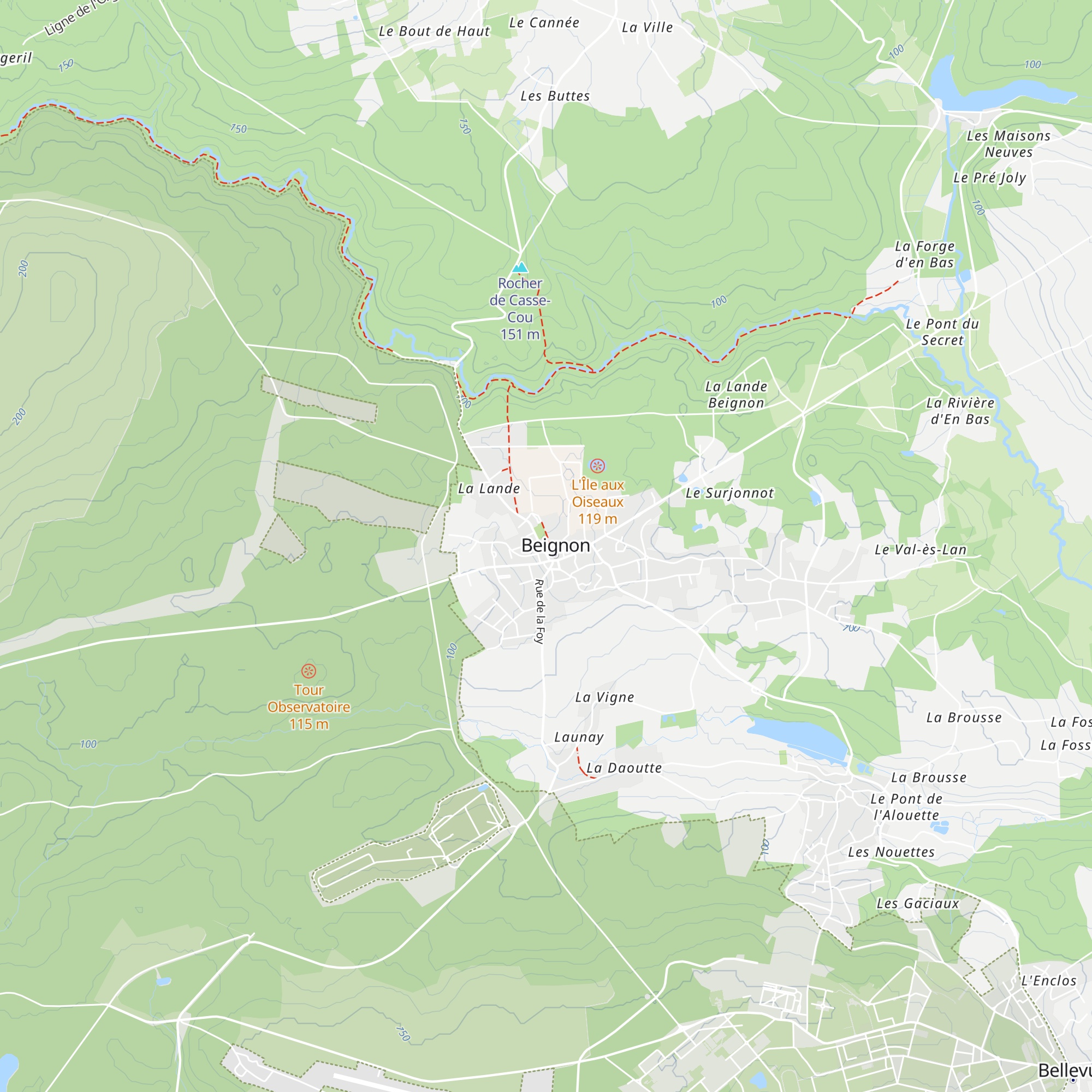 Gîte Ty Bihan map