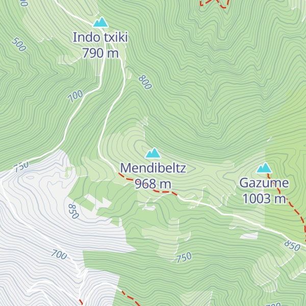 Map of Mendibeltz