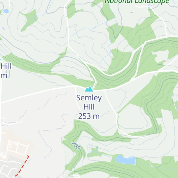 Map of Semley Hill