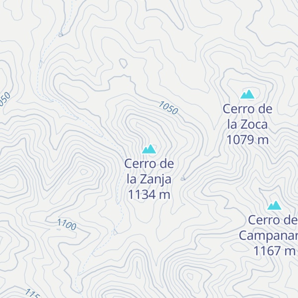 Map of Cerro de la Zanja