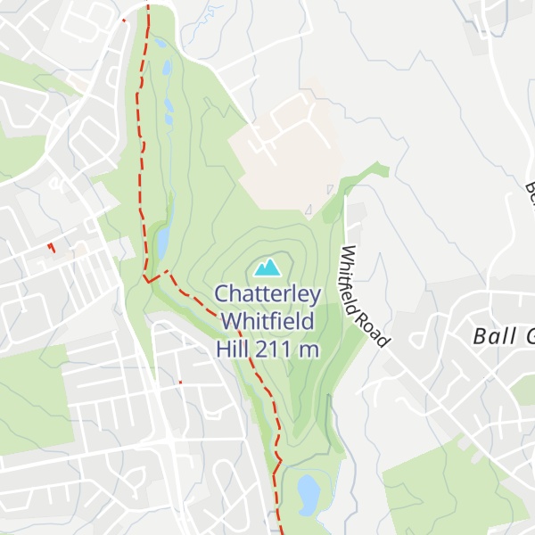 Map of Chatterley Whitfield Hill