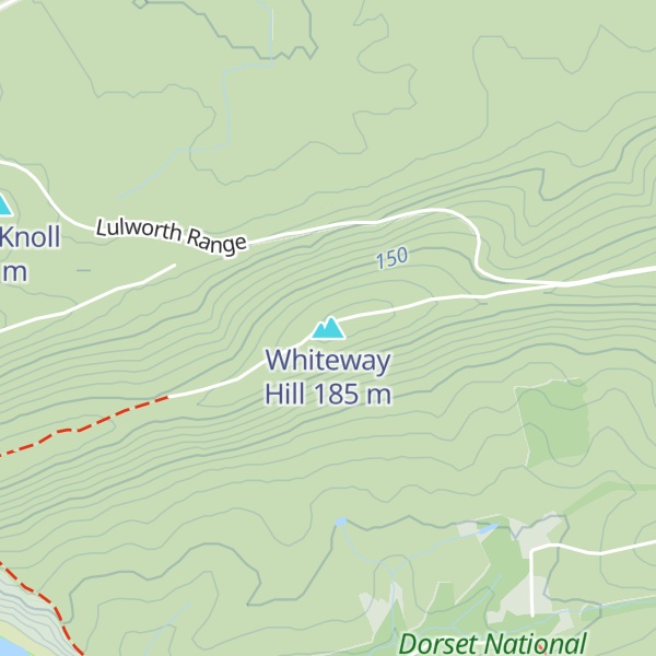 Map of Whiteway Hill