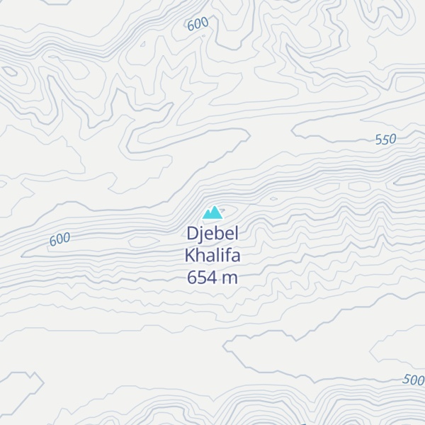 Map of Djebel Khalifa
