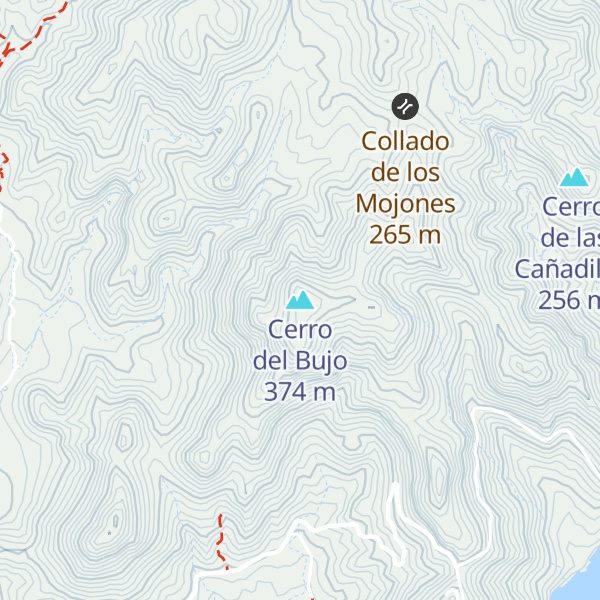 Map of Cerro del Bujo