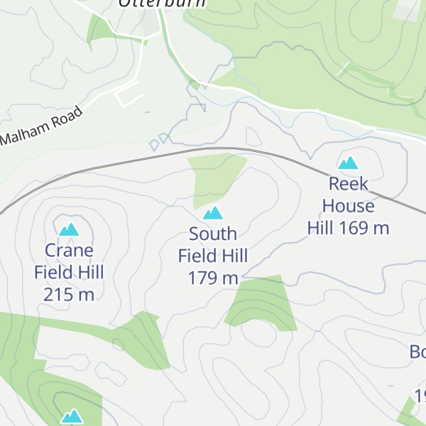 Map of South Field Hill
