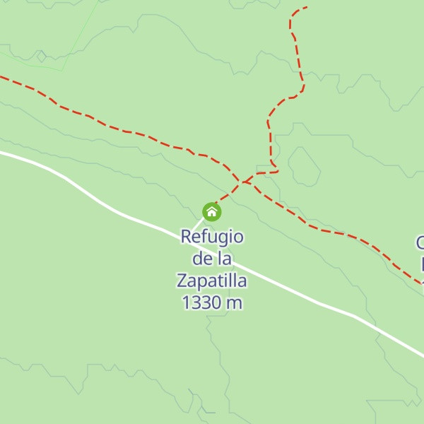 Map of Refugio de la Zapatilla