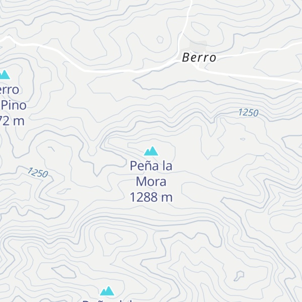 Map of Peña la Mora