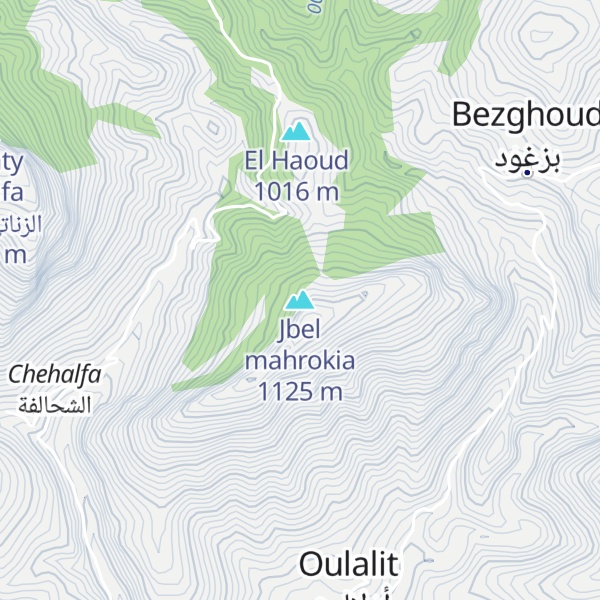 Map of Jbel mahrokia