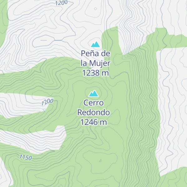 Map of Cerro Redondo