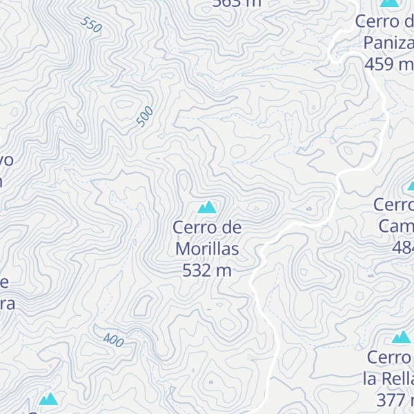 Map of Cerro de Morillas