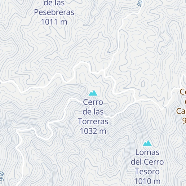 Map of Cerro de las Torreras