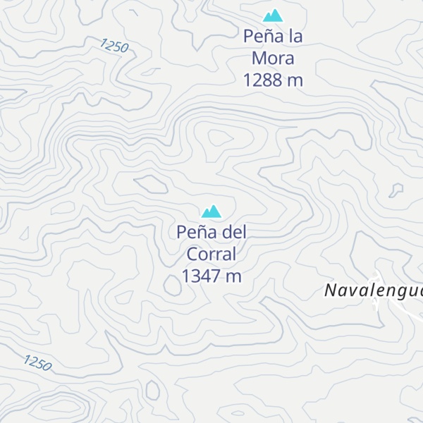 Map of Peña del Corral