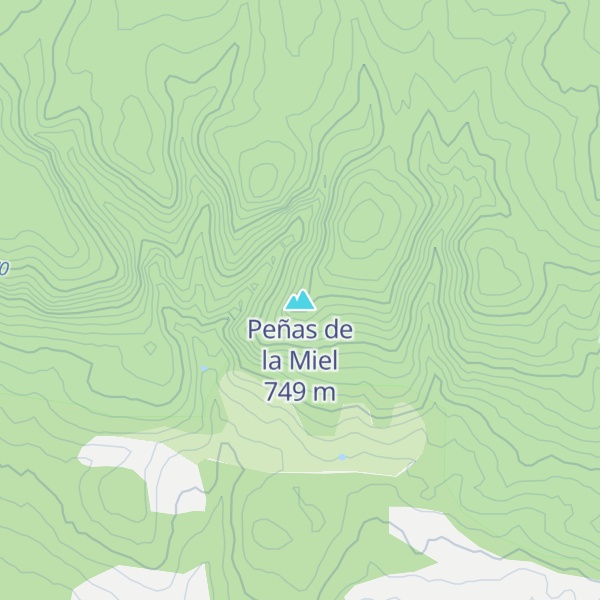 Map of Peñas de la Miel