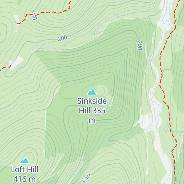 Map of Sinkside Hill