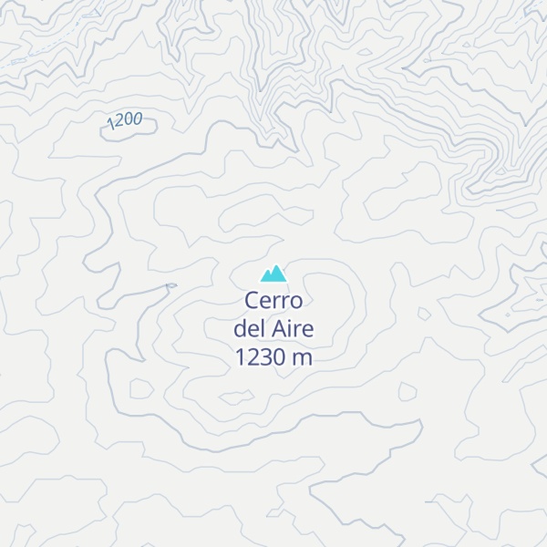 Map of Cerro del Aire