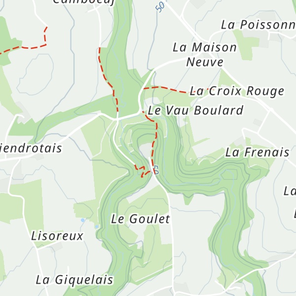 Map of Gîte du Château de Montafilan