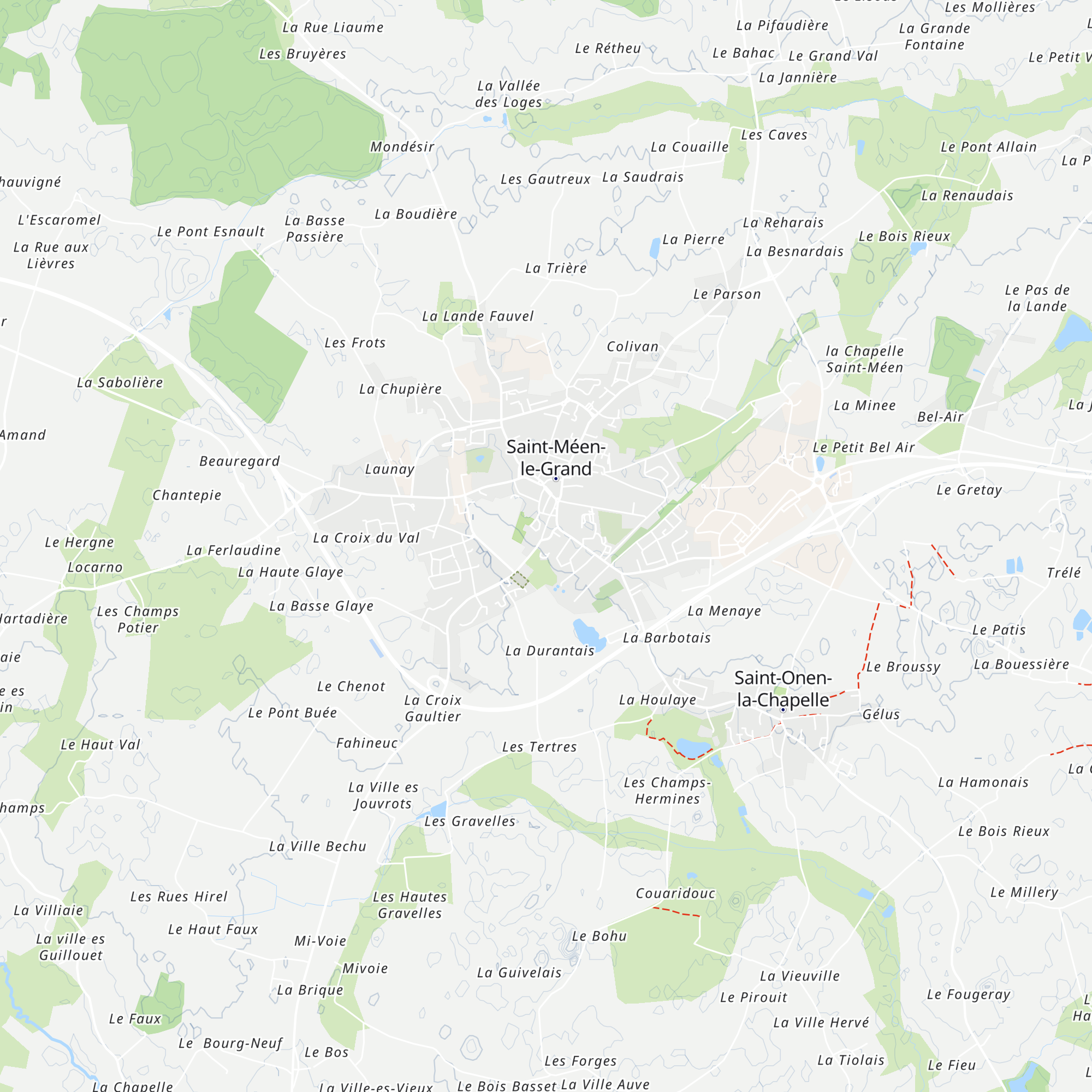 Office de tourisme du pays de Saint-Méen Montauban map