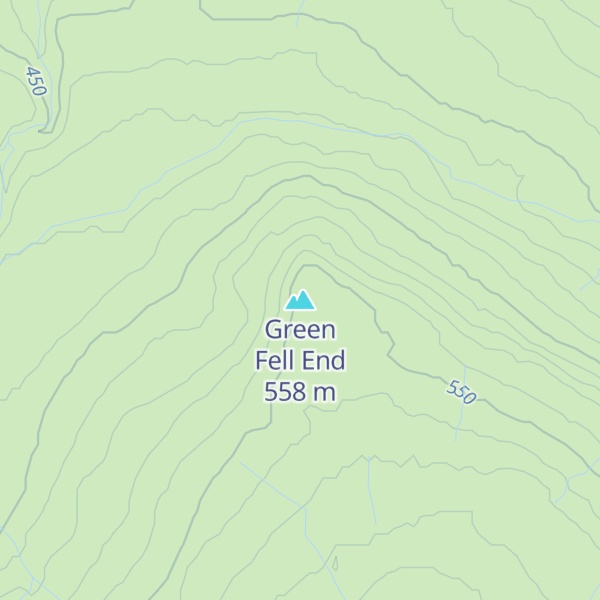 Map of Green Fell End