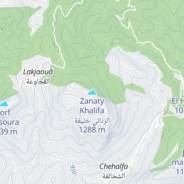Map of Zanaty Khalifa الزناتي خليفة
