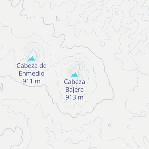 Map of Cabeza Bajera