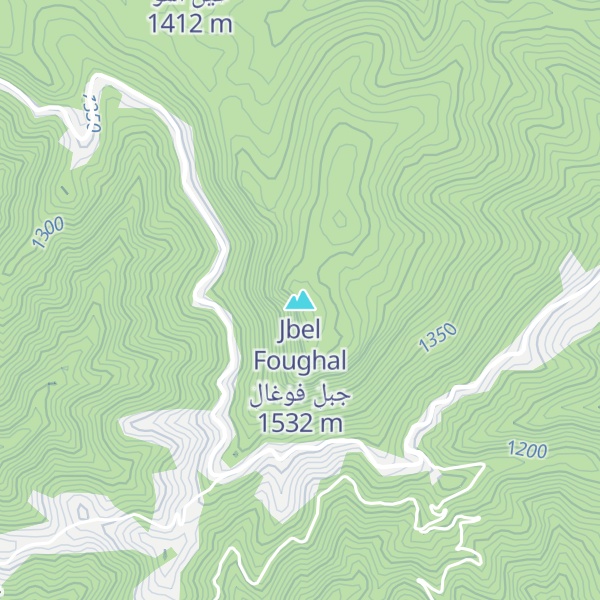 Map of Jbel Foughal جبل فوغال