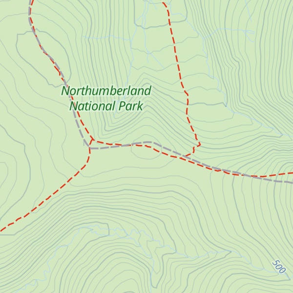 Map of Auchope Mountain Refuge Hut